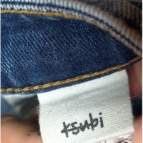 Ksubi Jeans Mens 36x32 Blue Chitch Pure Dynamite Slim Button Fly Whiskered Punk - Picture 6 of 8